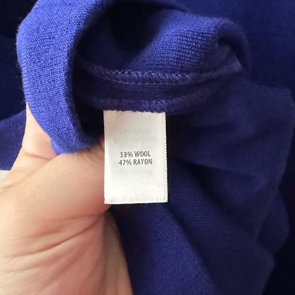 St. John | NWOT Wool Blend Blue Milano Knit Sheath Dress - Picture 10 of 11